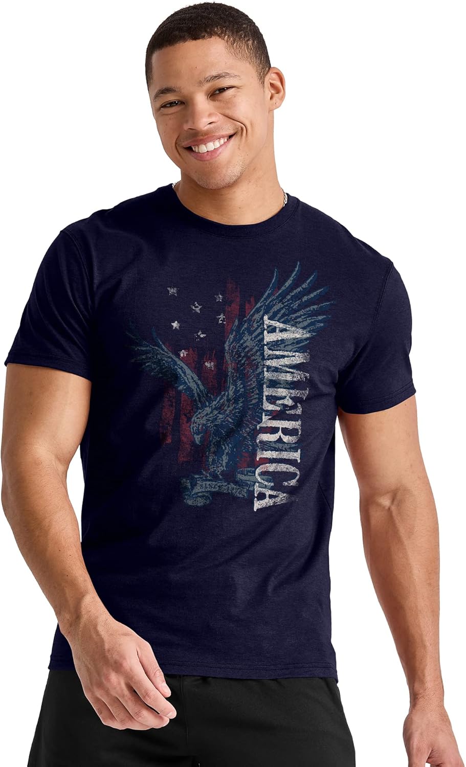 Hanes Men's Essentials Short Sleeve Graphic Tee - Image 5