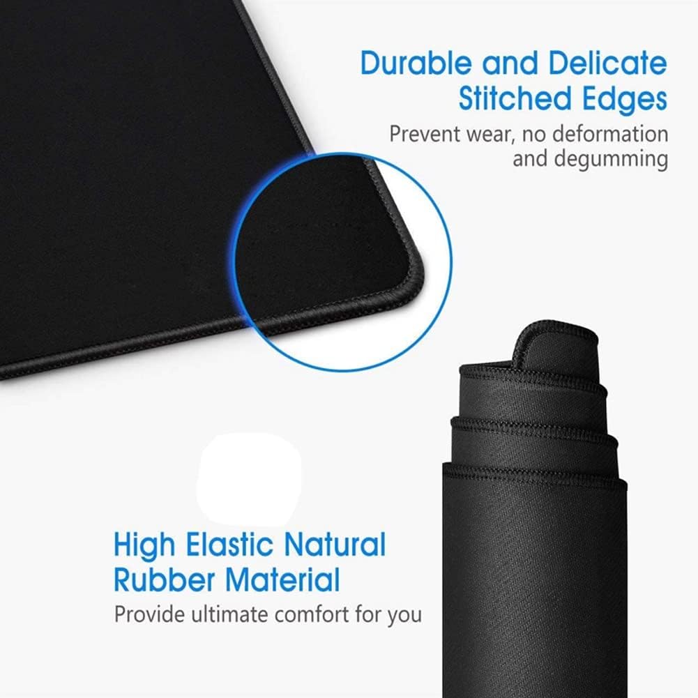 HBJWOV Desk Mat Gaming Pad Large Mousepad Gamer Accessories PC Computer Keyboard Desk Pad Big Size Slip Natural Rubber.(400x900x2mm) - Image 6