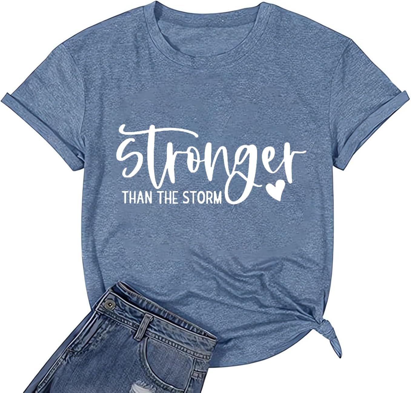 hcihgzr Funny Saying Shirt for Women Sarcastic Humorous Letter Print T Shirt Short Sleeve Casual Top Tees - Image 5