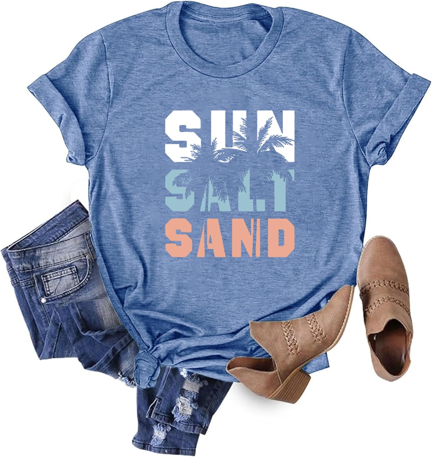 HDLTE Women Graphic T Shirts Short Sleeve Casual Print Tee Tops - Image 7