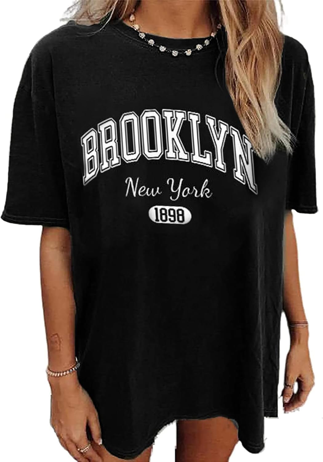 Hilinker Women's Oversized T Shirt Graphic Tees Short Sleeve Shirts Summer Casual Loose Tops - Image 7