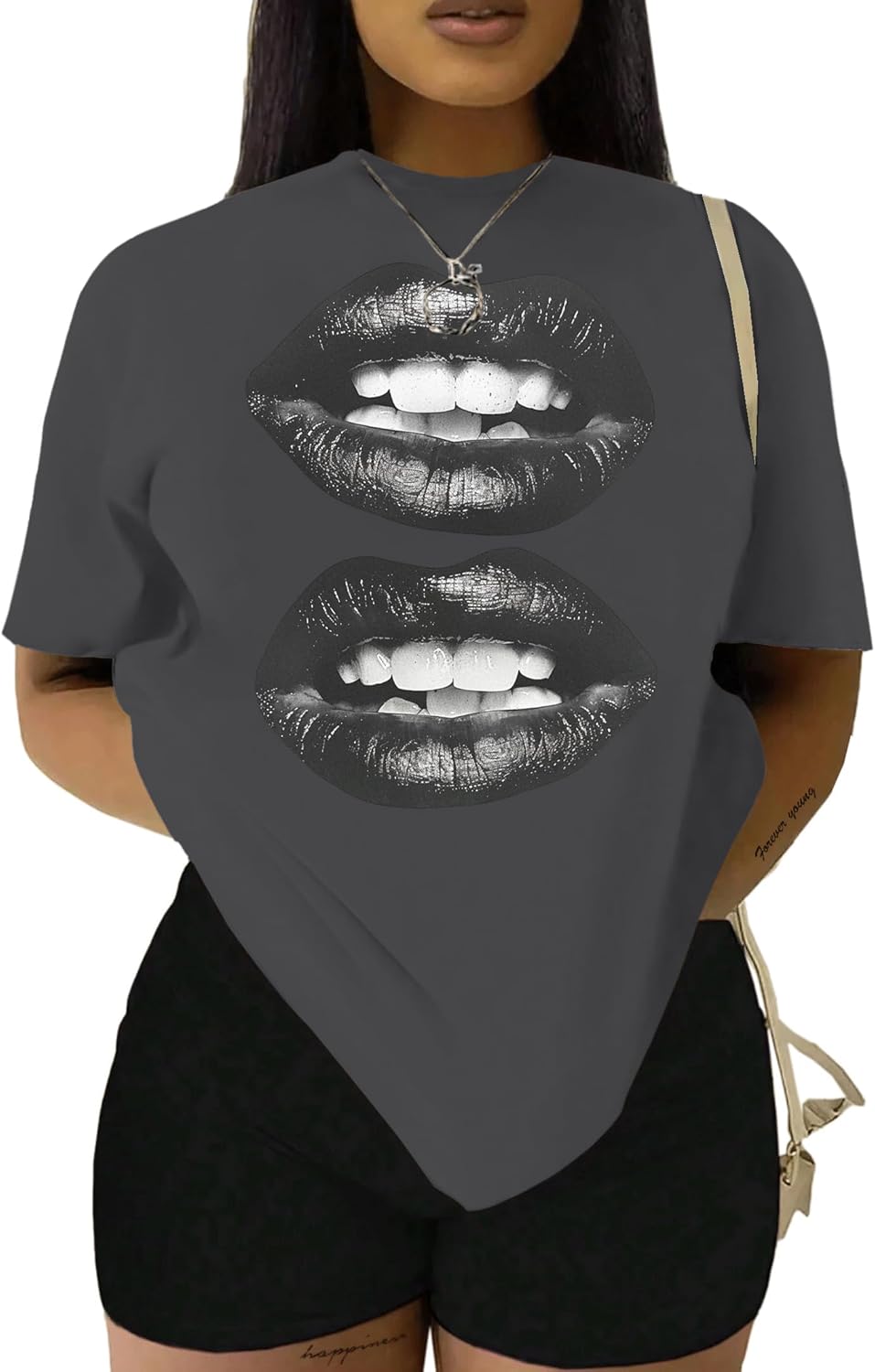 Hilinker Women's Oversized T Shirt Graphic Tees Short Sleeve Shirts Summer Casual Loose Tops - Image 15