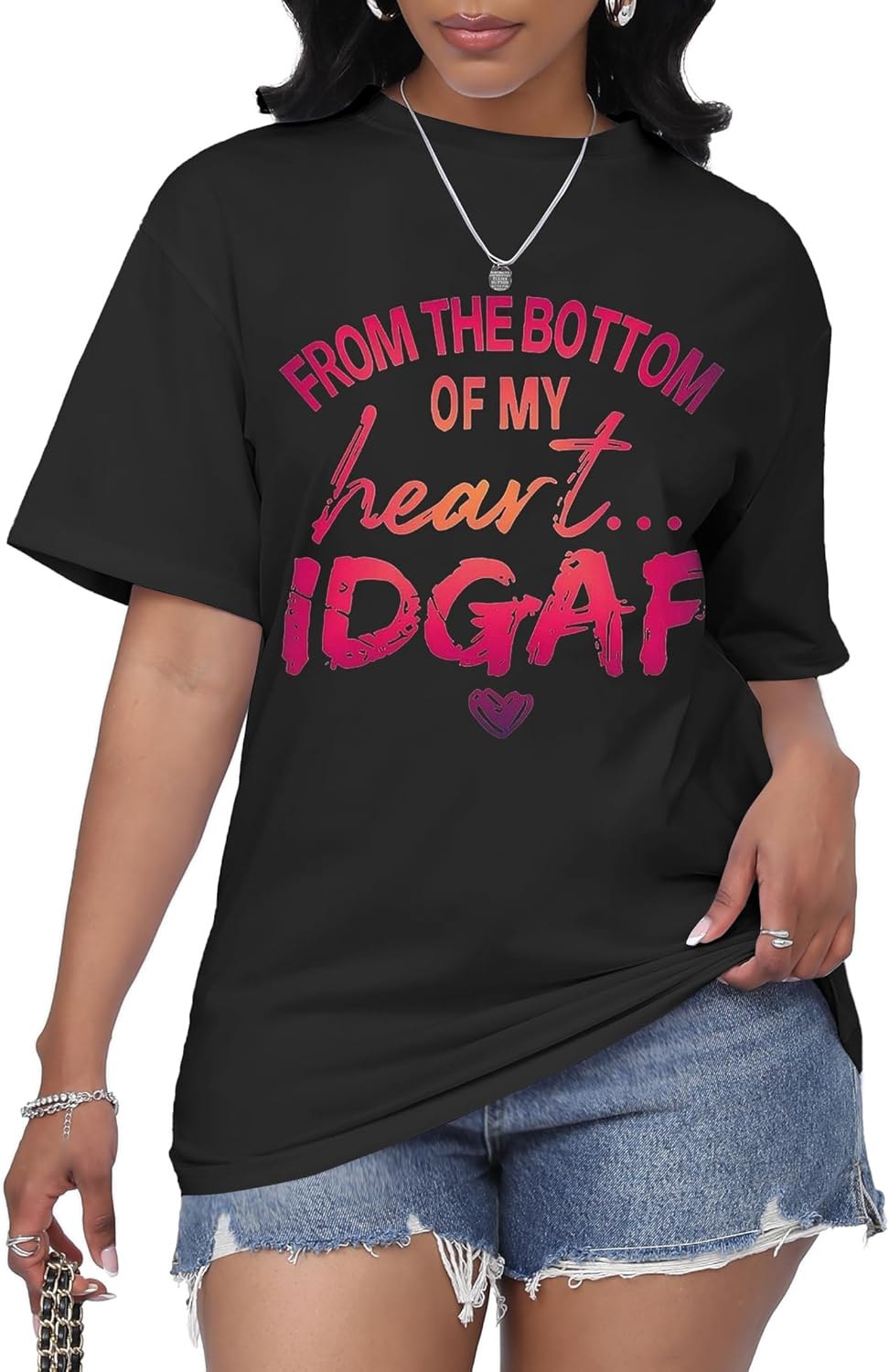 Hilinker Women's Oversized T Shirt Graphic Tees Short Sleeve Shirts Summer Casual Loose Tops - Image 17