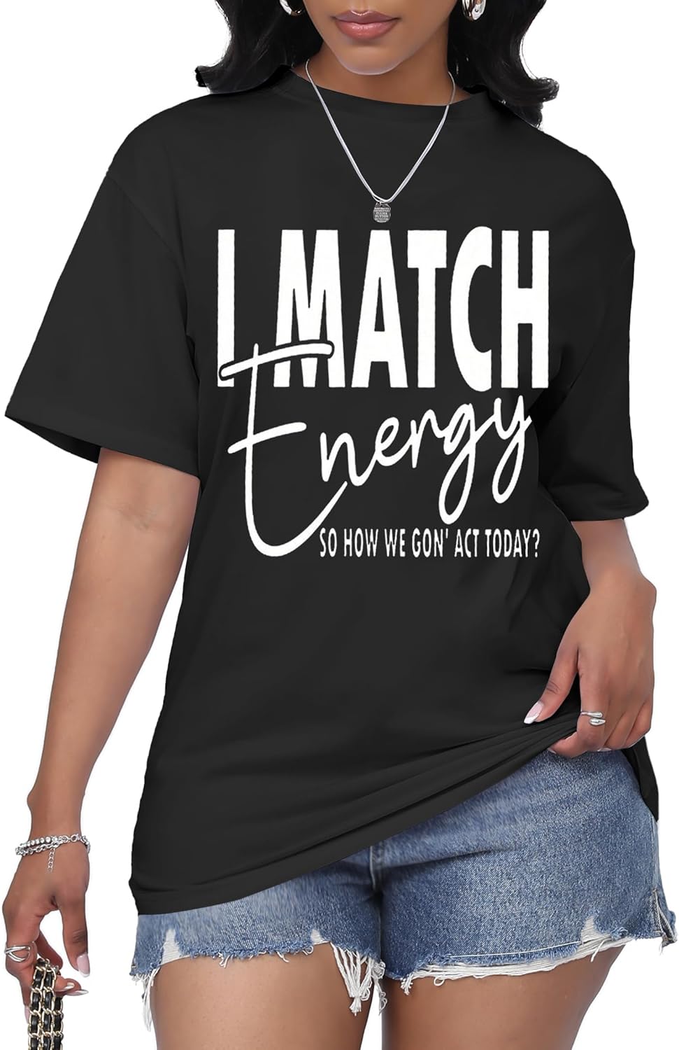 Hilinker Women's Oversized T Shirt Graphic Tees Short Sleeve Shirts Summer Casual Loose Tops - Image 10