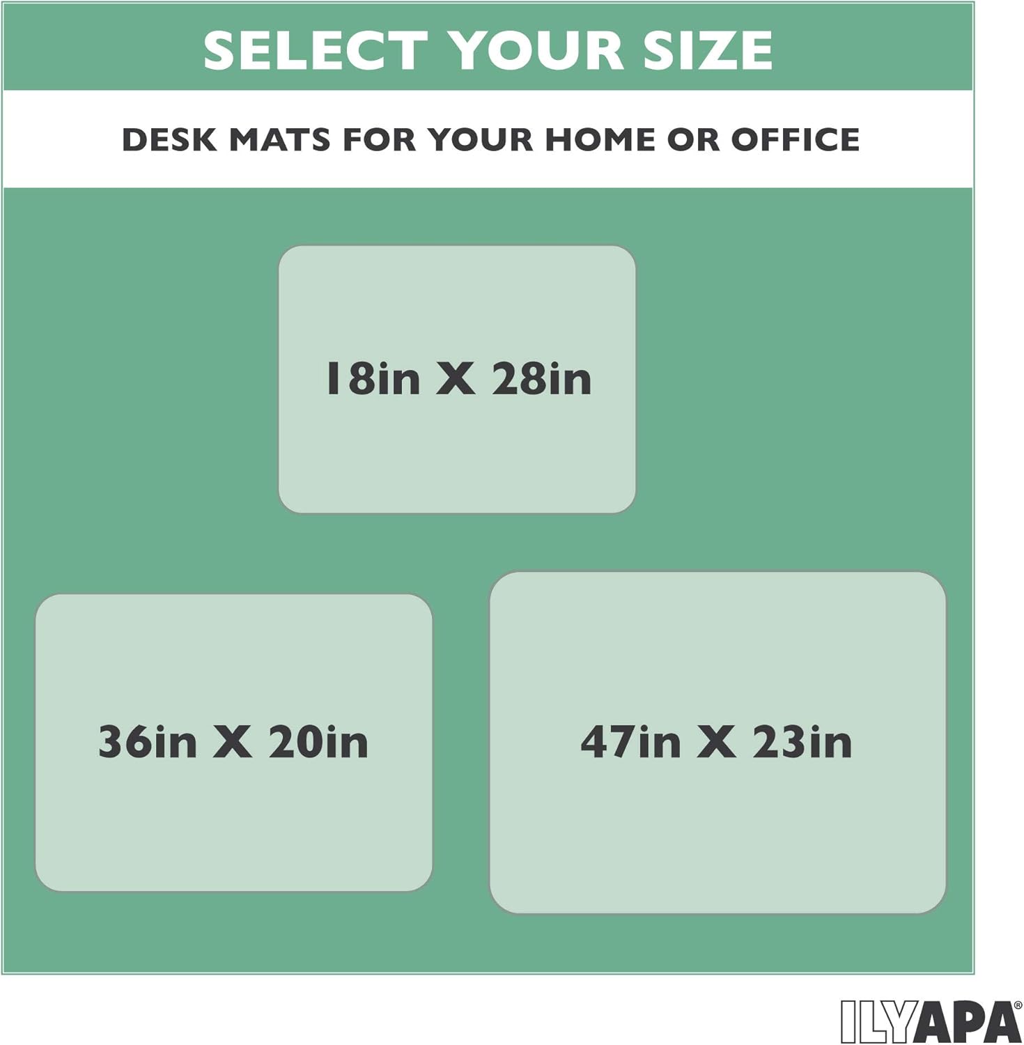 Ilyapa Office Desk Pad, Clear Textured Mat - 47x23 Inch Plastic Clear Desk Protector for Home or Office, Computer Mat Full Mouse Pad (47 x 23 Inch) - Image 6