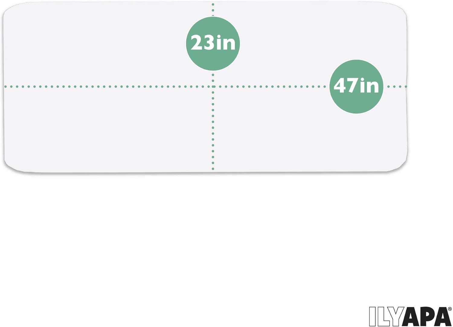 Ilyapa Office Desk Pad, Clear Textured Mat - 47x23 Inch Plastic Clear Desk Protector for Home or Office, Computer Mat Full Mouse Pad (47 x 23 Inch) - Image 3