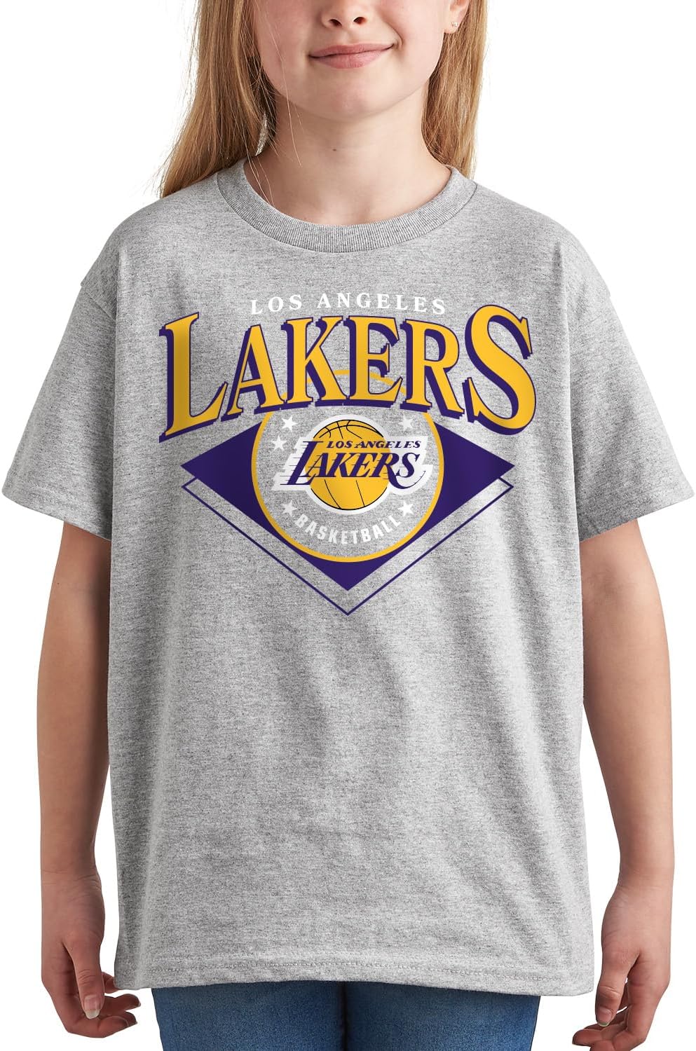 Junk Food Unisex Kid's Standard NBA-Court Classic-Officially Licensed Youth Short Sleeve Fan Tee for Boys and Girls - Image 2