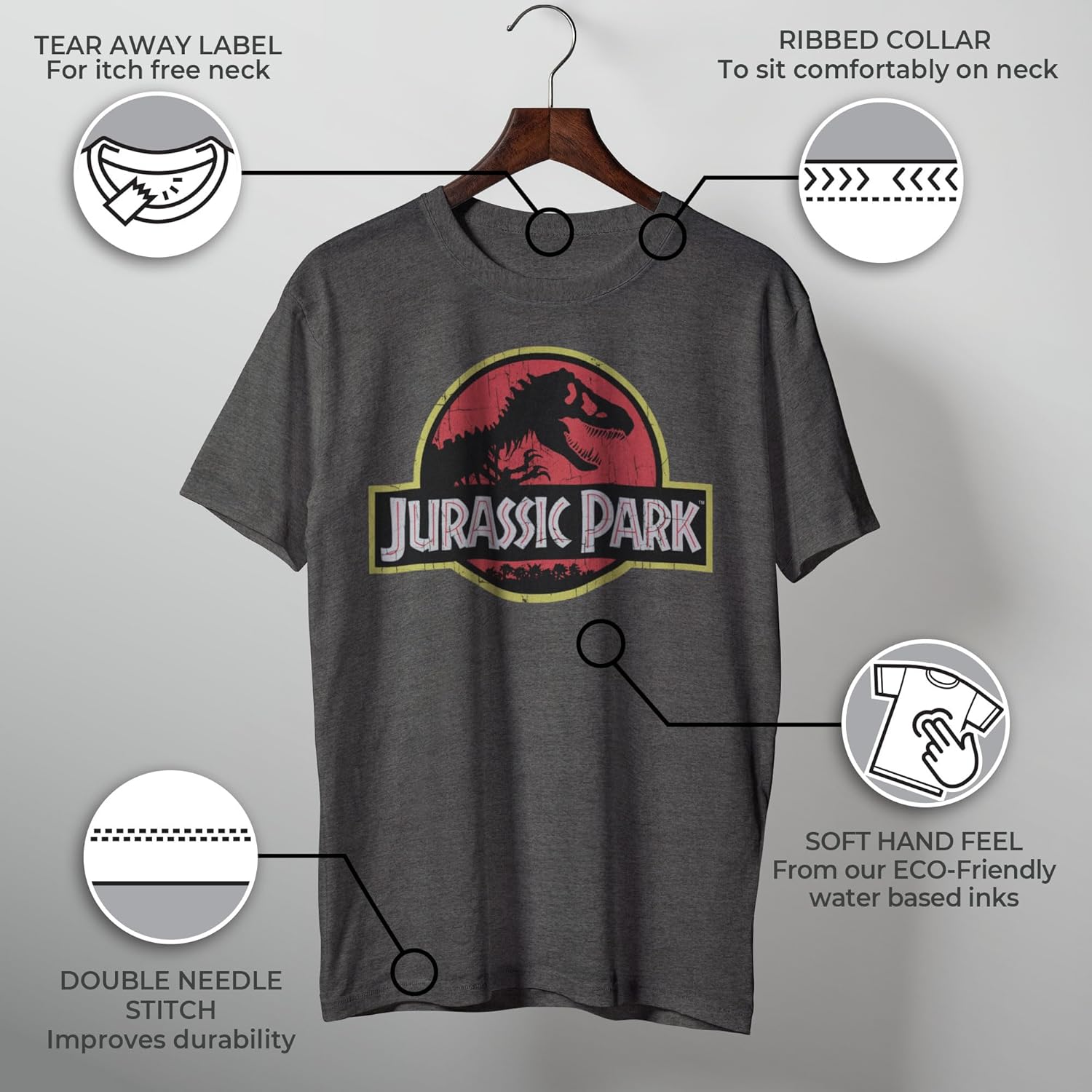 Jurassic Park Men's Classic Movie Logo - Image 3