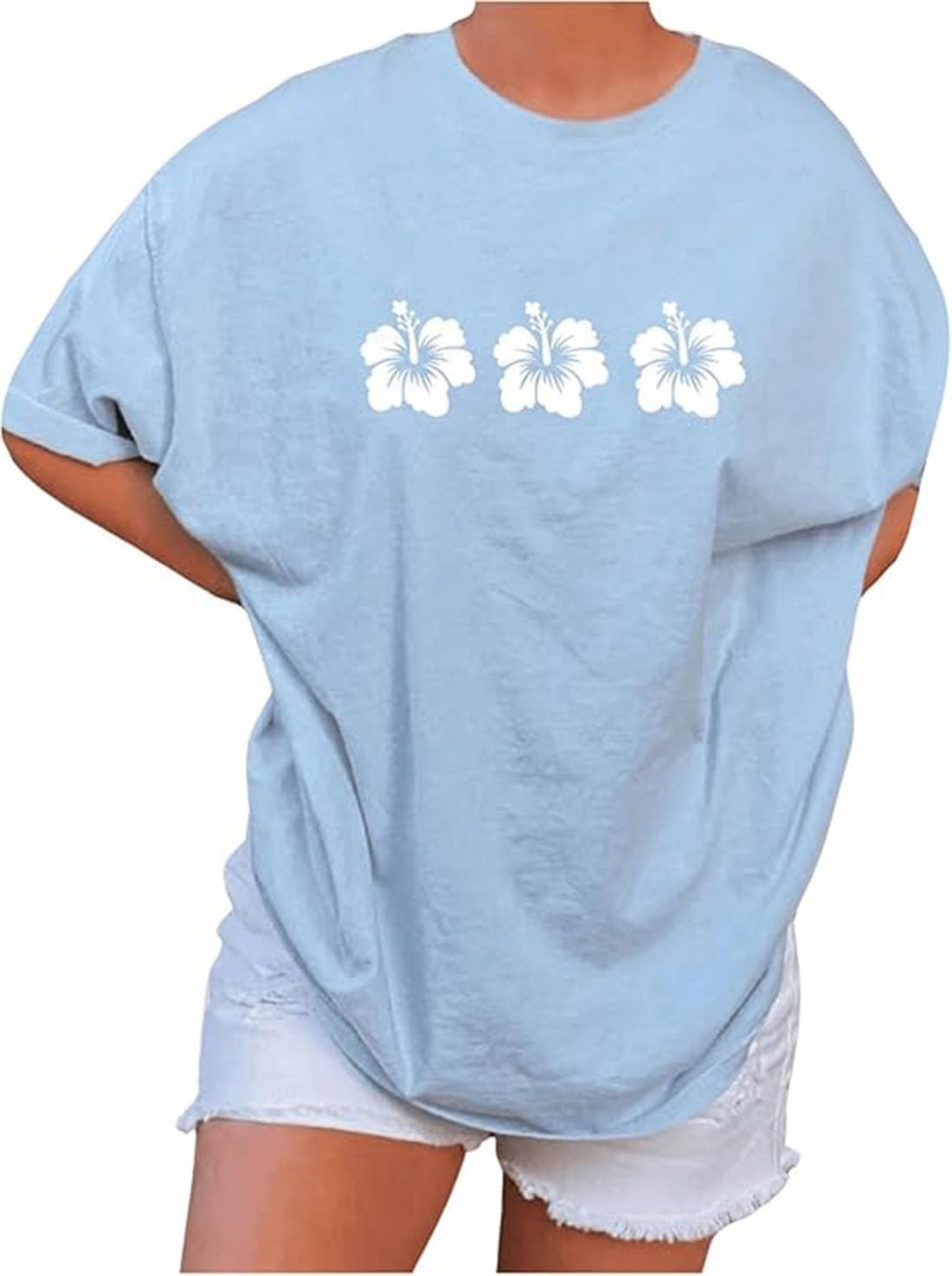 KLZELZS Womens Vintage Graphic Tee Shirt Summer Short Sleeve Loose Casual Basic Tee Tops Fit Shirts Oversized Baggy Shirts - Image 9