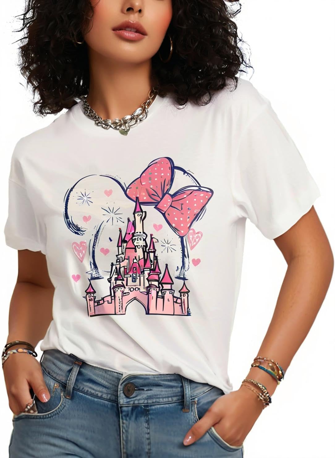 KLZELZS Womens Vintage Graphic Tee Shirt Summer Short Sleeve Loose Casual Basic Tee Tops Fit Shirts Oversized Baggy Shirts - Image 5