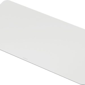 Leitz Large Leather Desk Mat – Recycled Leather Desk Pad, Non-Slip Mat, Premium Writing Pad, Keyboard & Mouse Mat, Laptop Desk Protector for Office & Home, Blotter, Eco-Friendly (70x36cm, Light Grey)
