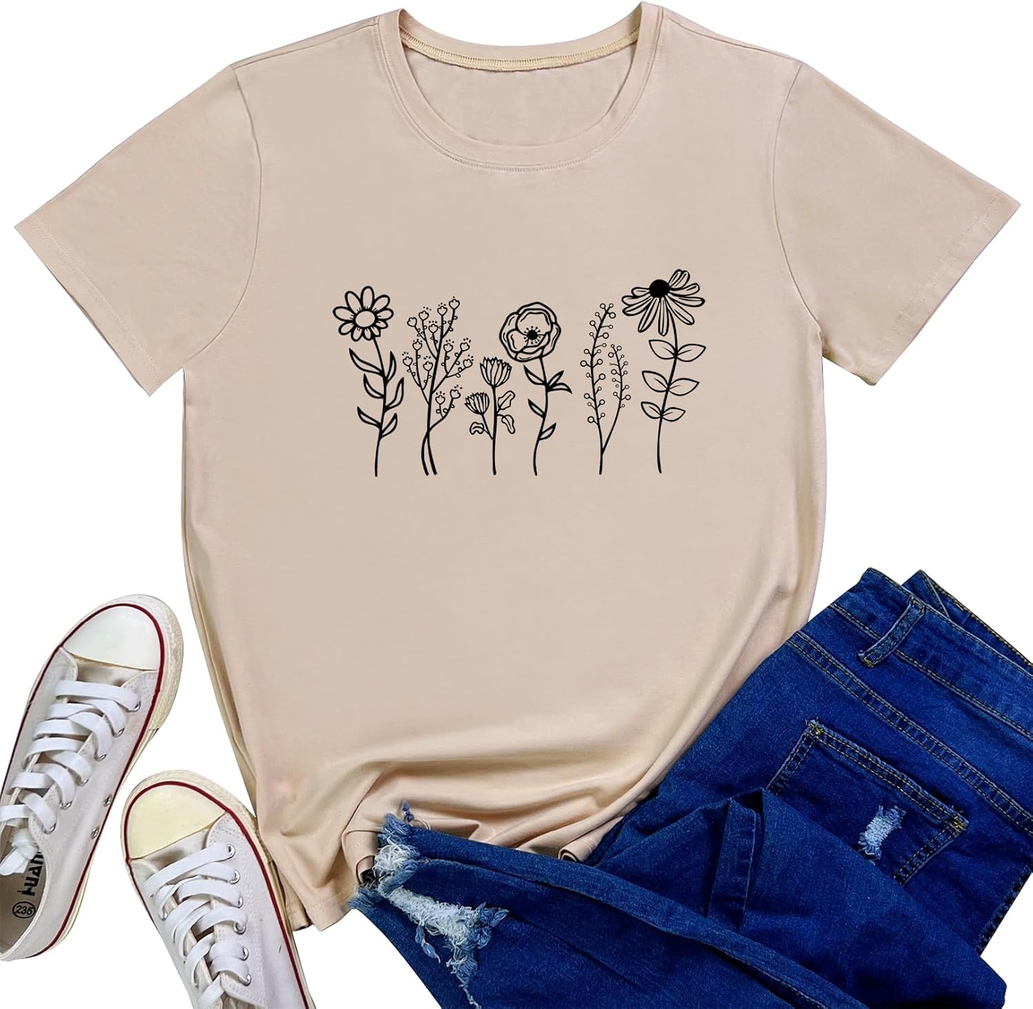 LOOKFACE Women Graphic Shirts Cute Tees - Image 5