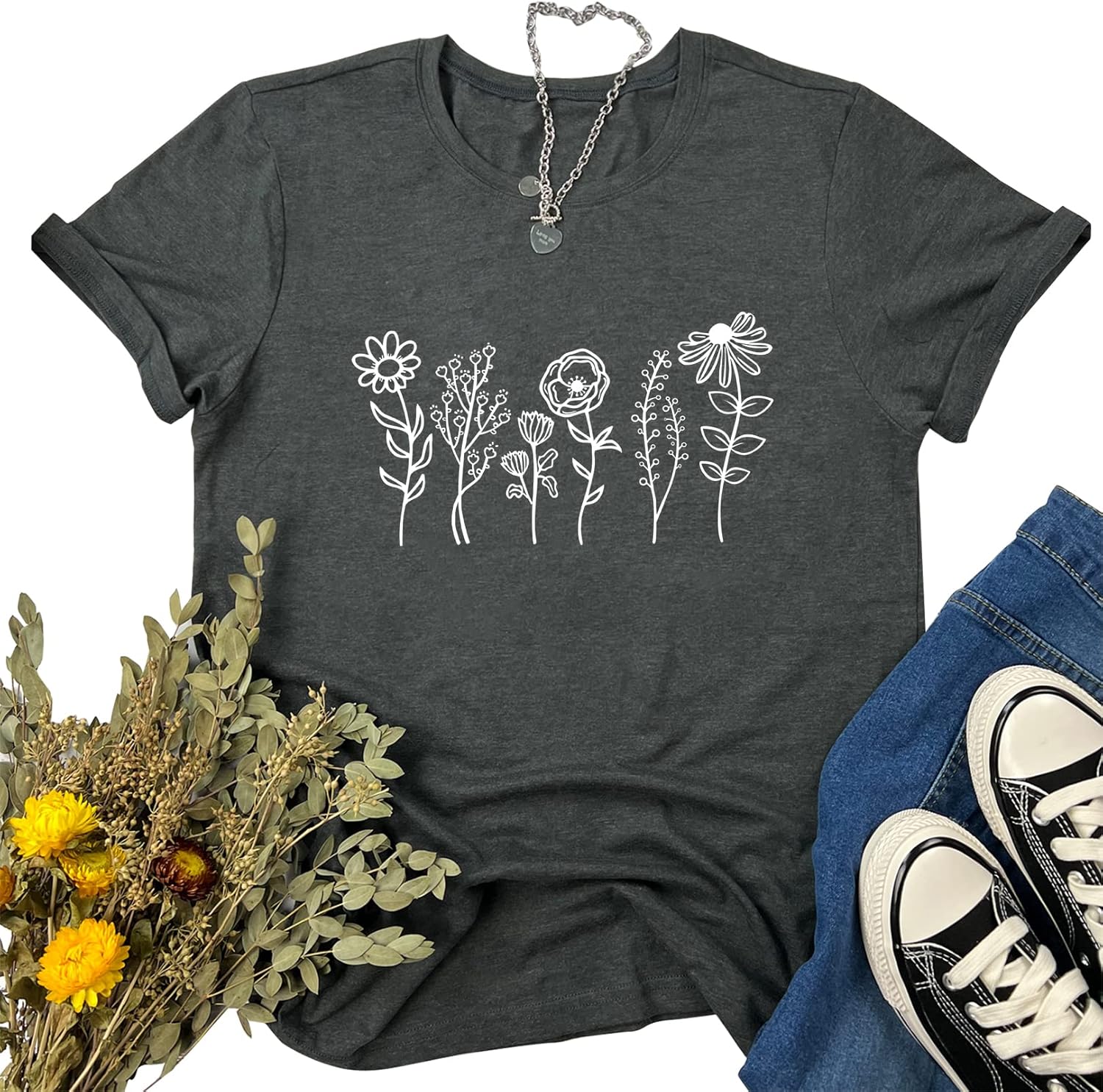 LOOKFACE Women Graphic Shirts Cute Tees