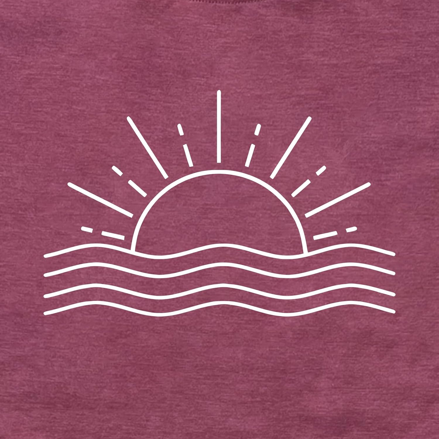 LOOKFACE Womens Cute Sun Graphic Tees Soft Tops - Image 3