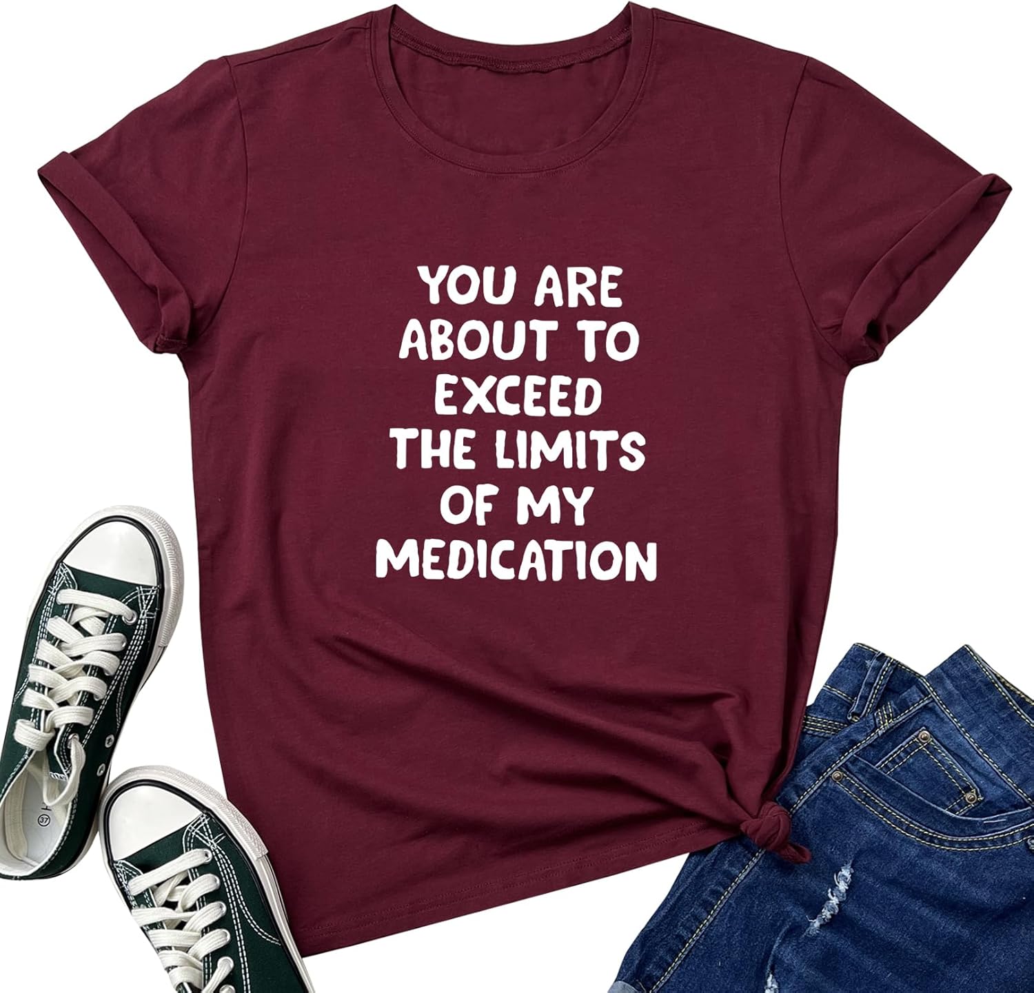 LOOKFACE Women's Graphic Tees You are About Tees - Image 6