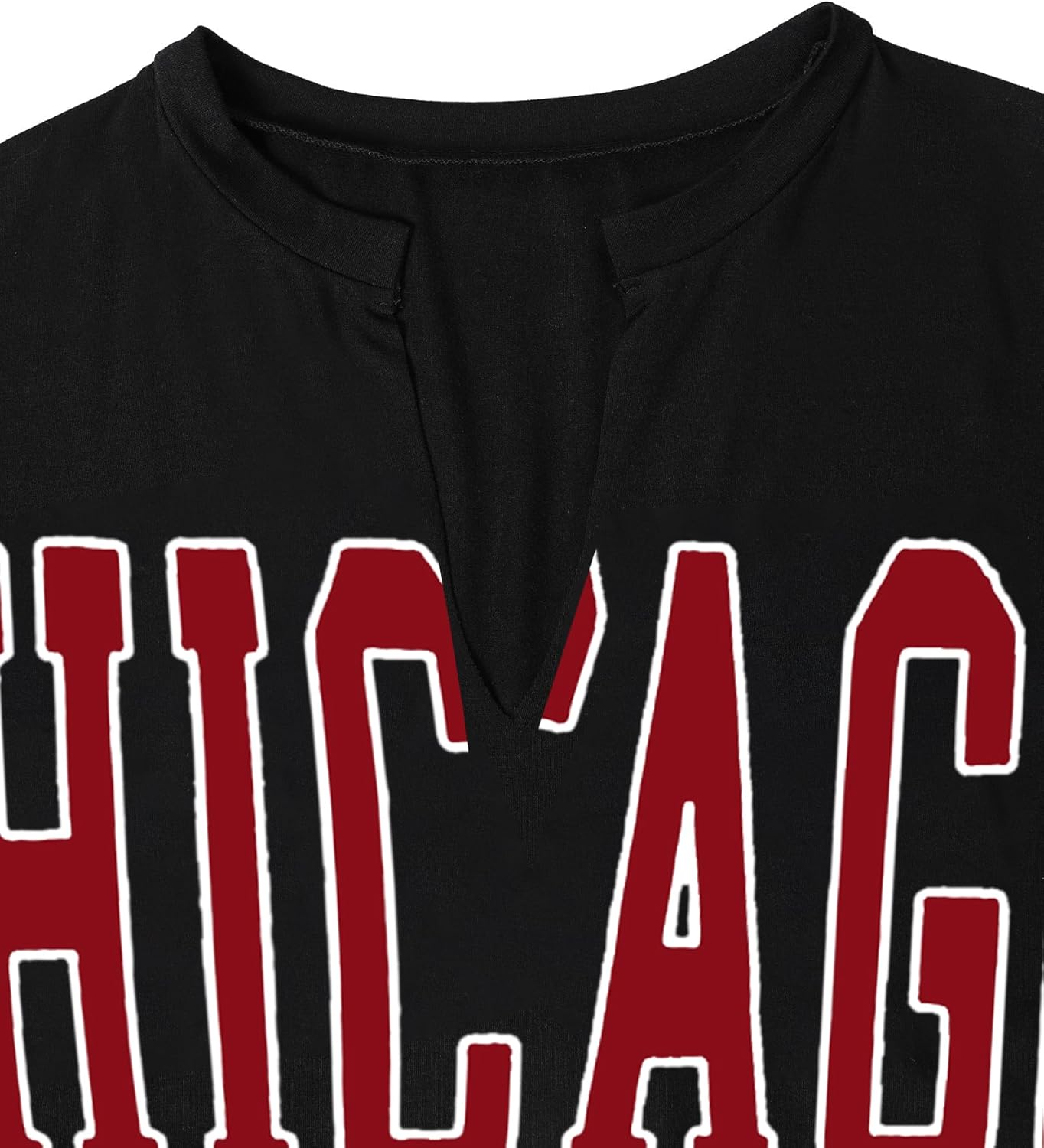 LovelyWholesale Womens Graphic Tees V Neck Short Sleeve T Shirt Loose Casual Summer Tops - Image 5