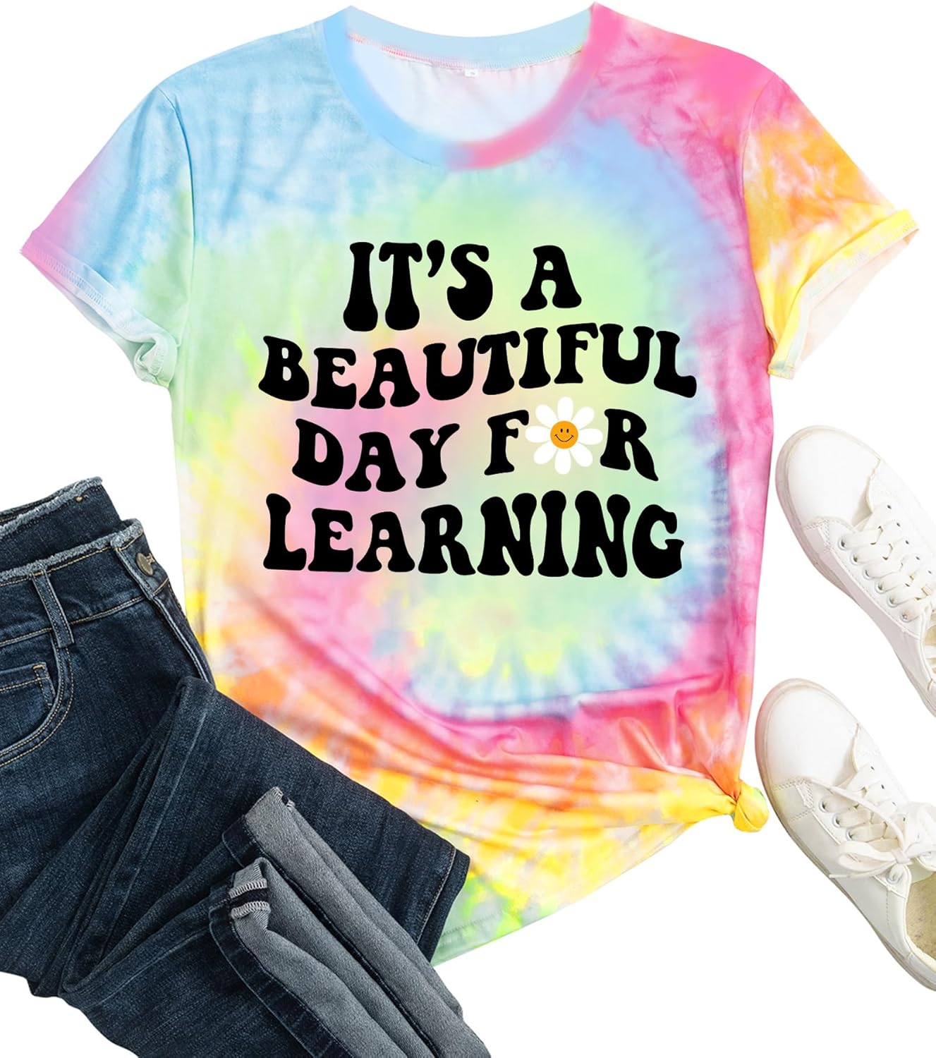 MAIHUN Women Teacher Life Shirt Teacher Gift Short Sleeve Shirts It s a Beautiful Day for Learning - Image 16