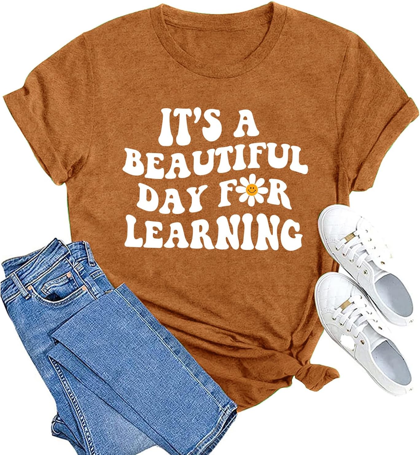MAIHUN Women Teacher Life Shirt Teacher Gift Short Sleeve Shirts It s a Beautiful Day for Learning - Image 7