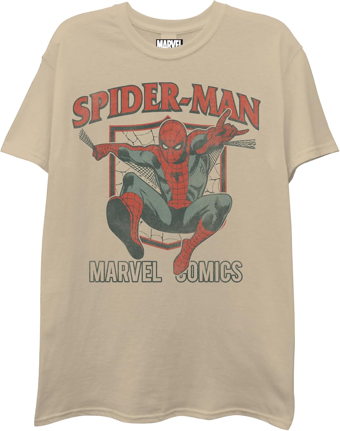 Marvel Men's Comics Spider-Man Swinging Short Sleeve