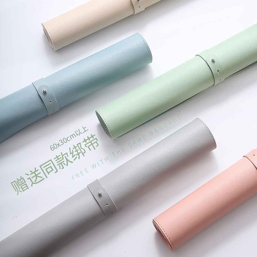 Mouse Pad Desk Mat Nonslip Rubber Base Waterproof Desk Blotter PU Leather Computer Mouse Pad (Pink Pro,40x60 cm) - Image 4