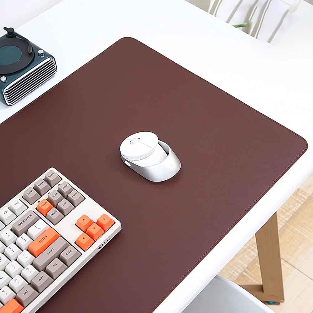 Mouse Pad Desk Mat Nonslip Rubber Base Waterproof Desk Blotter PU Leather Computer Mouse Pad (Pink Pro,40x60 cm) - Image 14