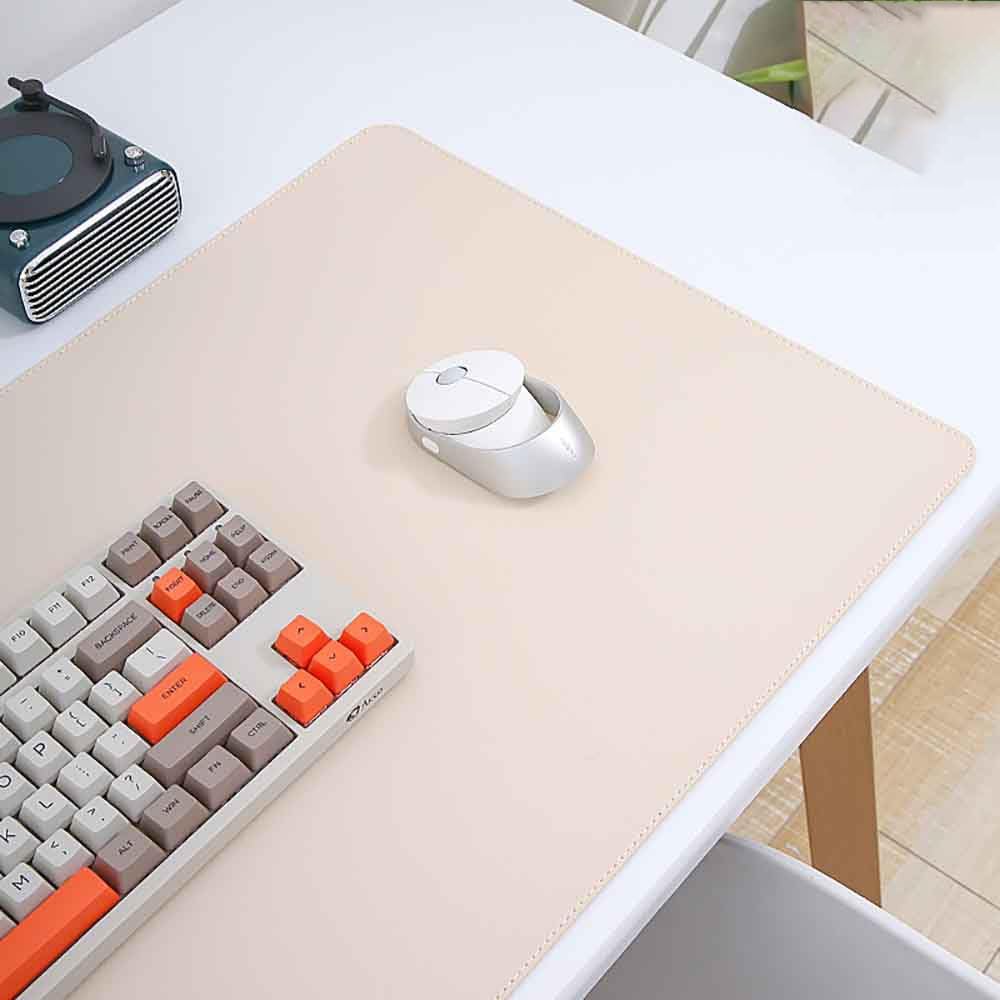 Mouse Pad Desk Mat Nonslip Rubber Base Waterproof Desk Blotter PU Leather Computer Mouse Pad (Pink Pro,40x60 cm) - Image 7