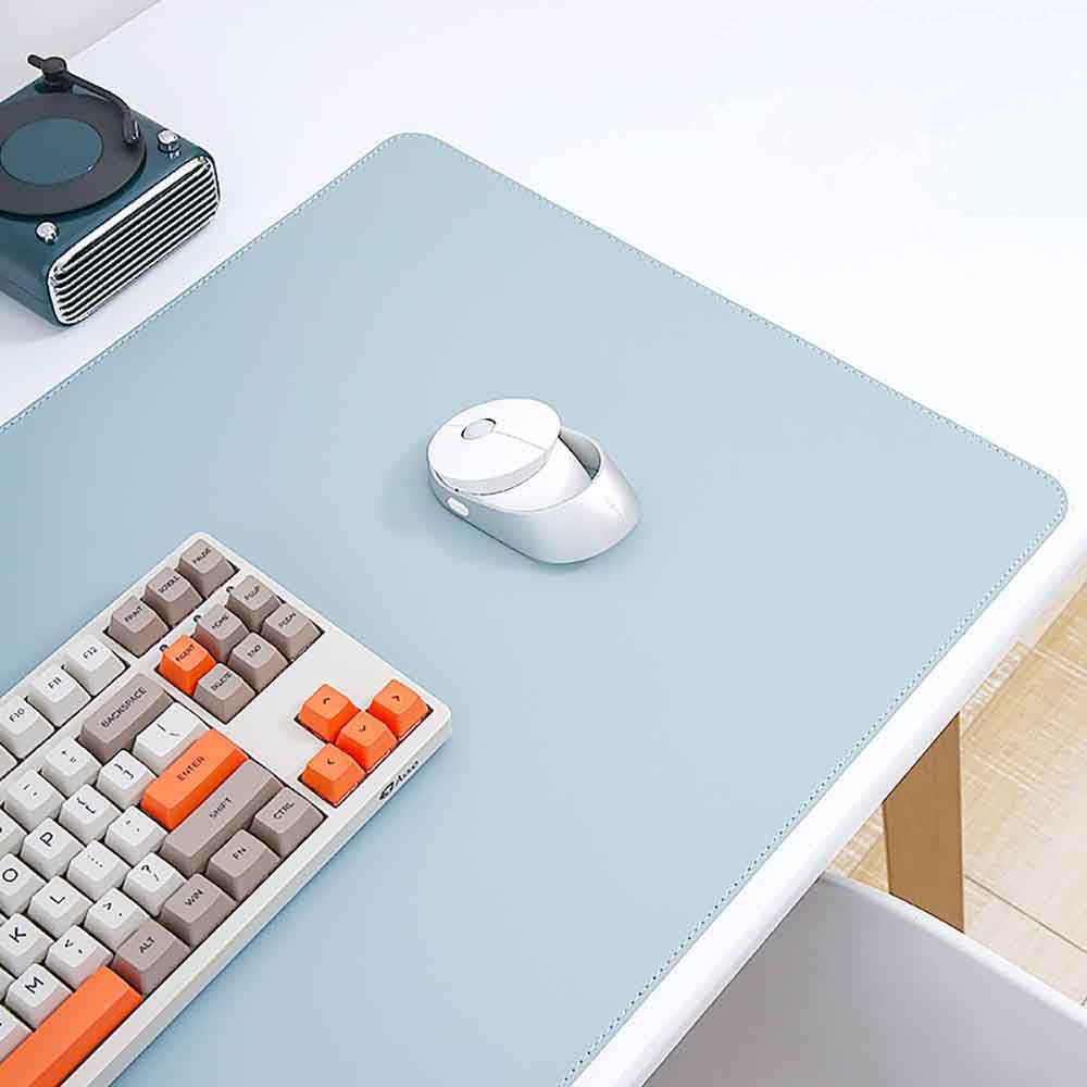 Mouse Pad Desk Mat Nonslip Rubber Base Waterproof Desk Blotter PU Leather Computer Mouse Pad (Pink Pro,40x60 cm) - Image 13