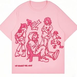 Oversized Graphic Tees Men Vintage Y2K Print Shirts Streetwear Unisex Harajuku T-Shirts