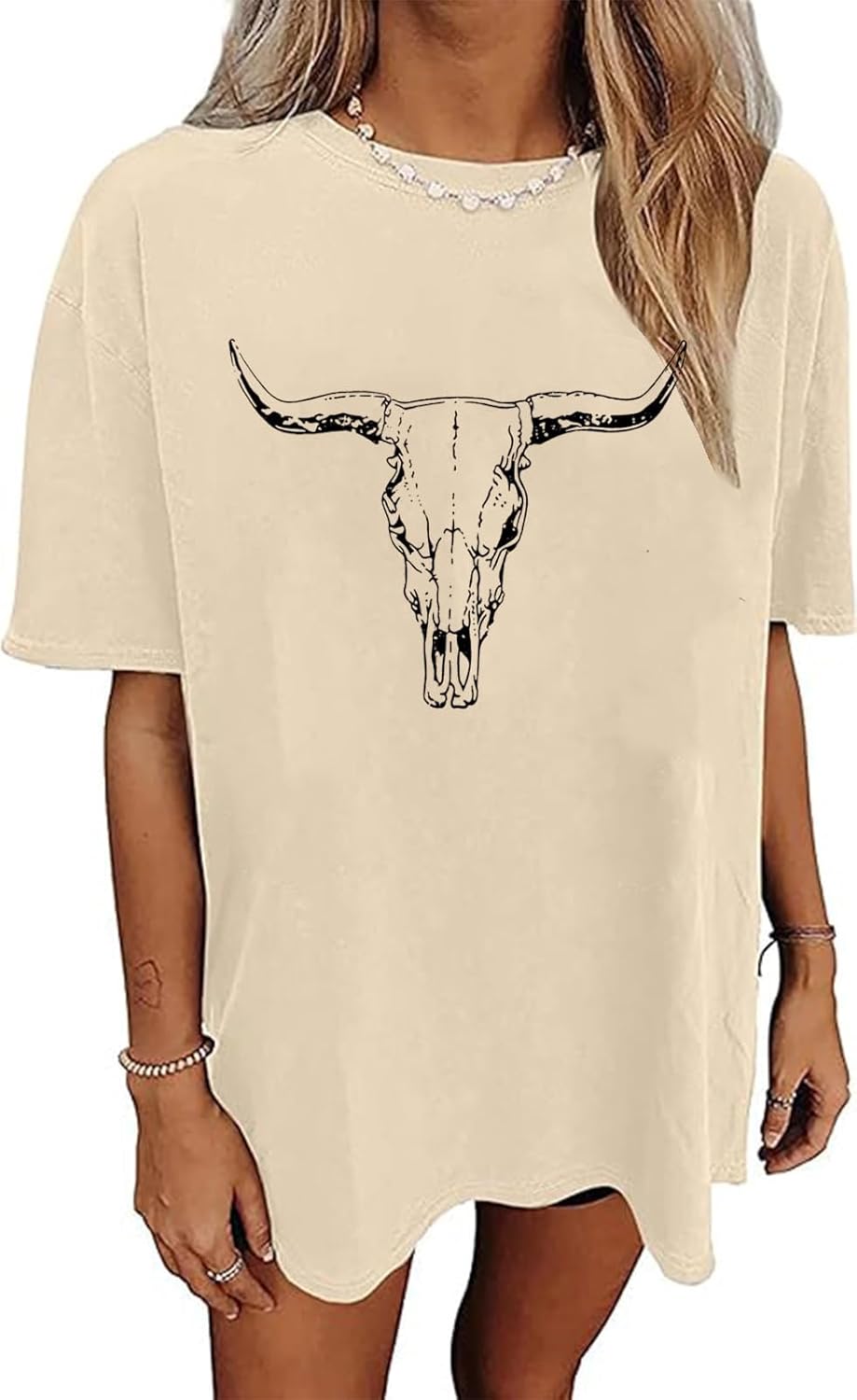 Oversized Wild West Cowboys T-Shirt for Women Vintage Country Music Tee Western Rodeo Graphic Tee Short Sleeve Loose Top - Image 34