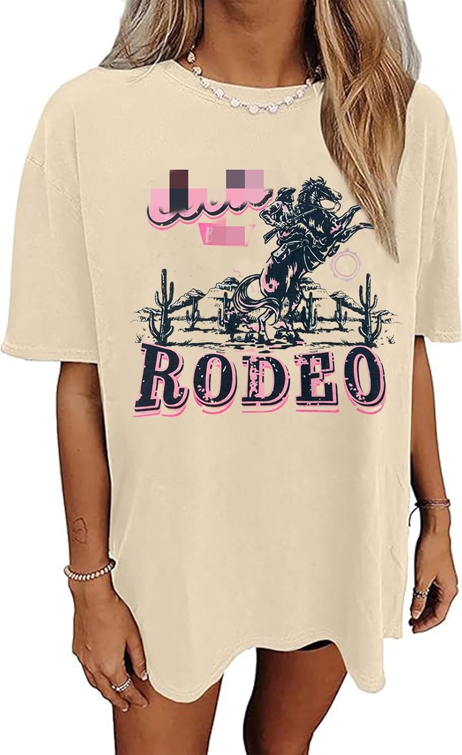 Oversized Wild West Cowboys T-Shirt for Women Vintage Country Music Tee Western Rodeo Graphic Tee Short Sleeve Loose Top - Image 26