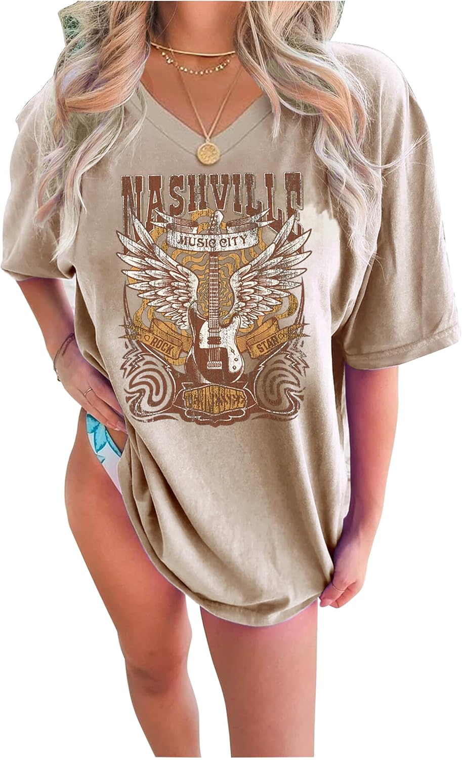 Oversized Wild West Cowboys T-Shirt for Women Vintage Country Music Tee Western Rodeo Graphic Tee Short Sleeve Loose Top - Image 7