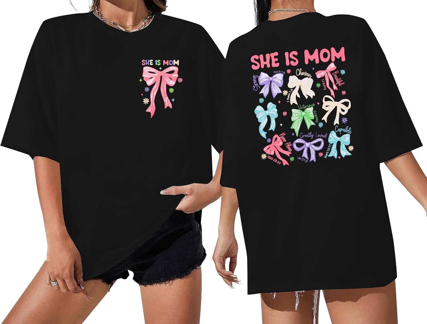 Overstimulated Moms Club Shirt Oversized Mama Shirts Funny Mom Life Graphic Tees Casual Short Sleeve Trendy Tops - Image 7