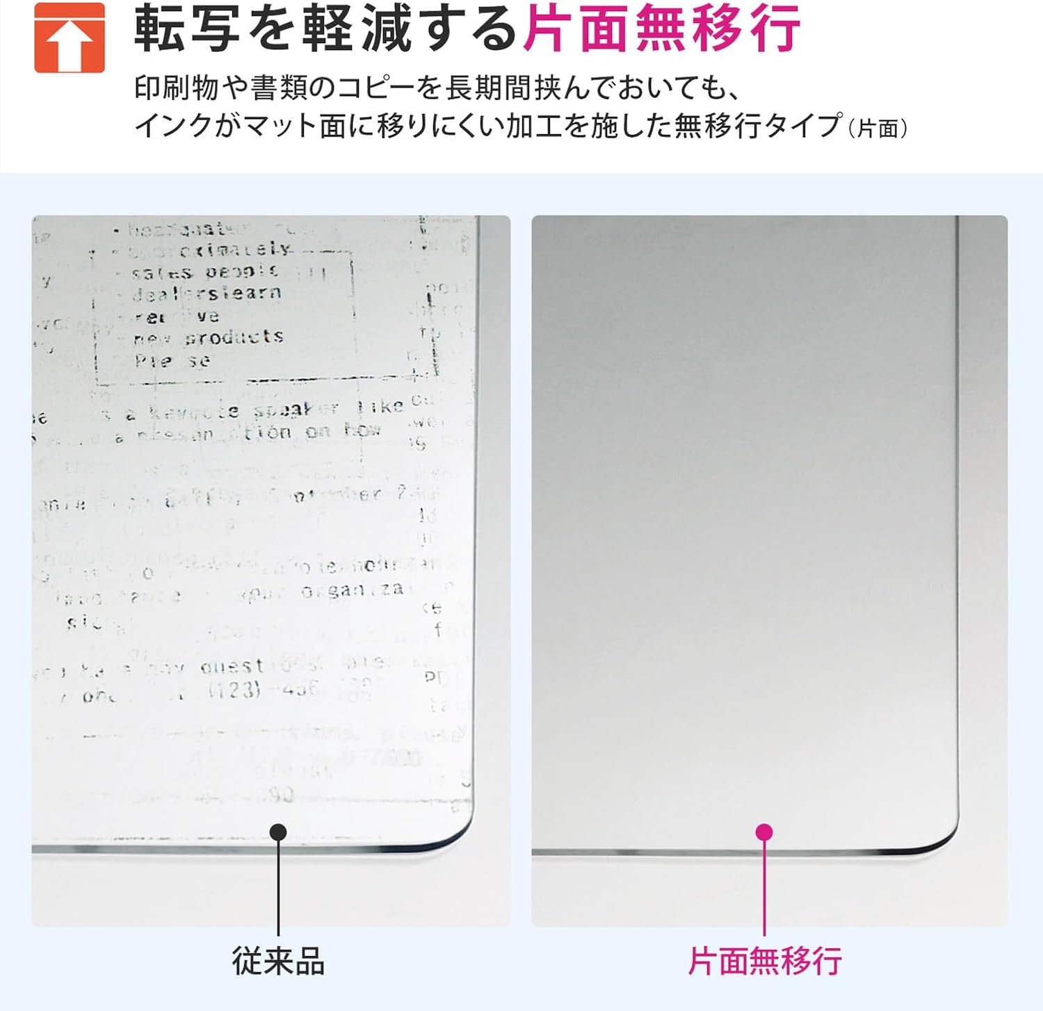 Plus 41343 Desk Mat, Compatible with Mouse, Non-Transfering, Single, 46.9 x 23.2 inches (1190 x 590 mm), Diagonal Cut - Image 5