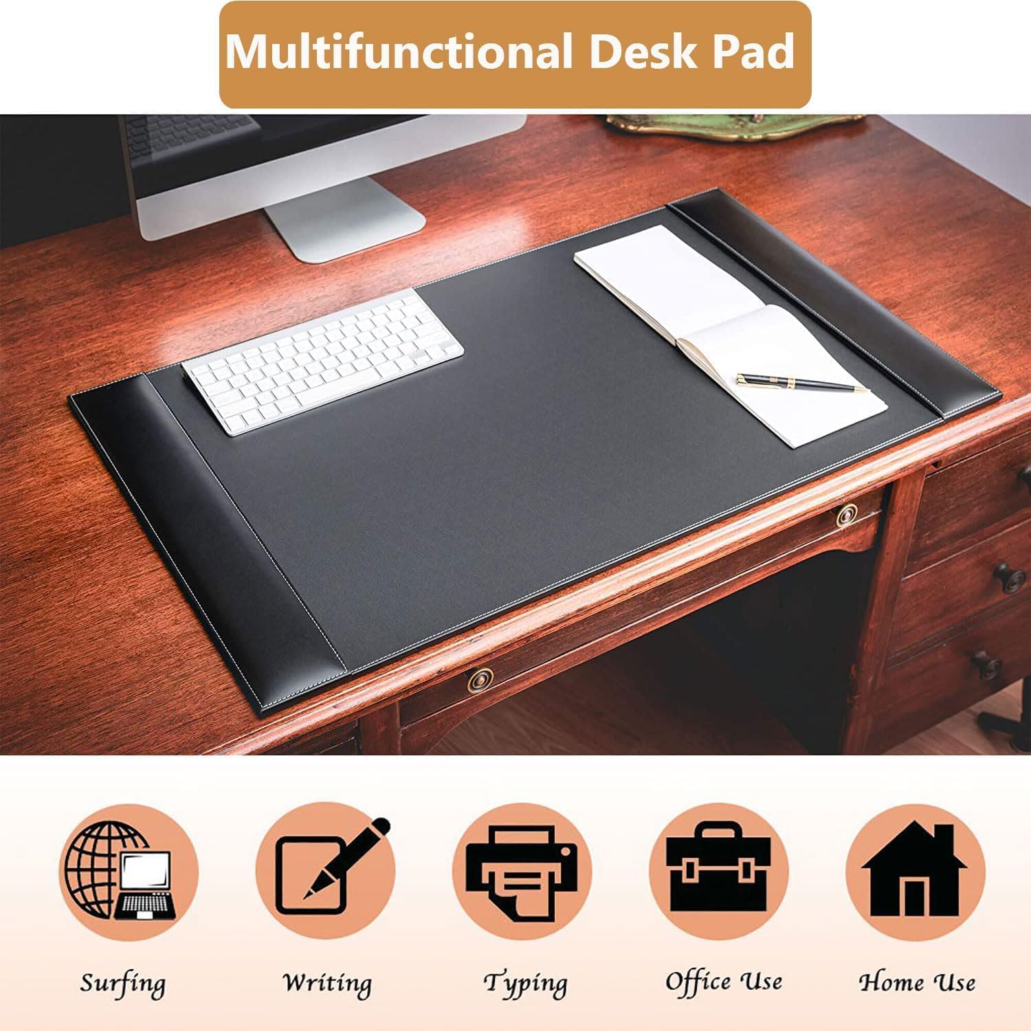 Premium Leather Desk Mat \u2013 Executive Desk Protector & Writing Pad (34x20\u201D) for Office & Home, Waterproof & Non-Slip - Image 3