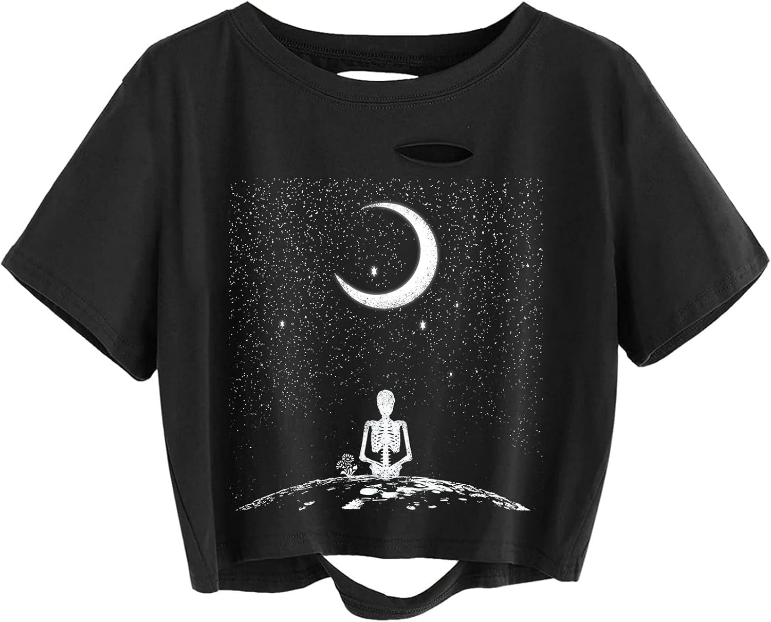 Remidoo Women's Casual Short Sleeve Graphic Print Tie Dye Crop Top T Shirt - Image 39