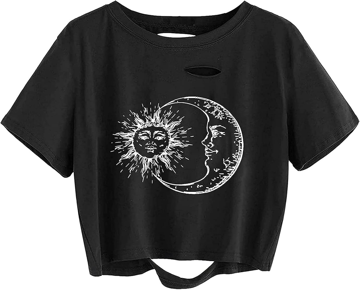 Remidoo Women's Casual Short Sleeve Graphic Print Tie Dye Crop Top T Shirt - Image 10