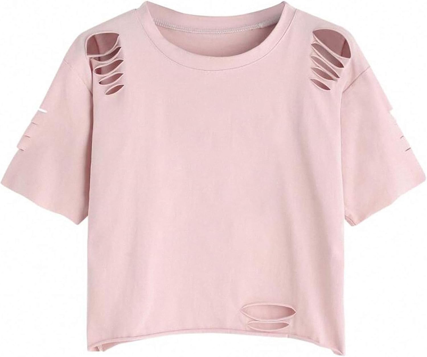 Remidoo Women's Casual Short Sleeve Graphic Print Tie Dye Crop Top T Shirt - Image 27