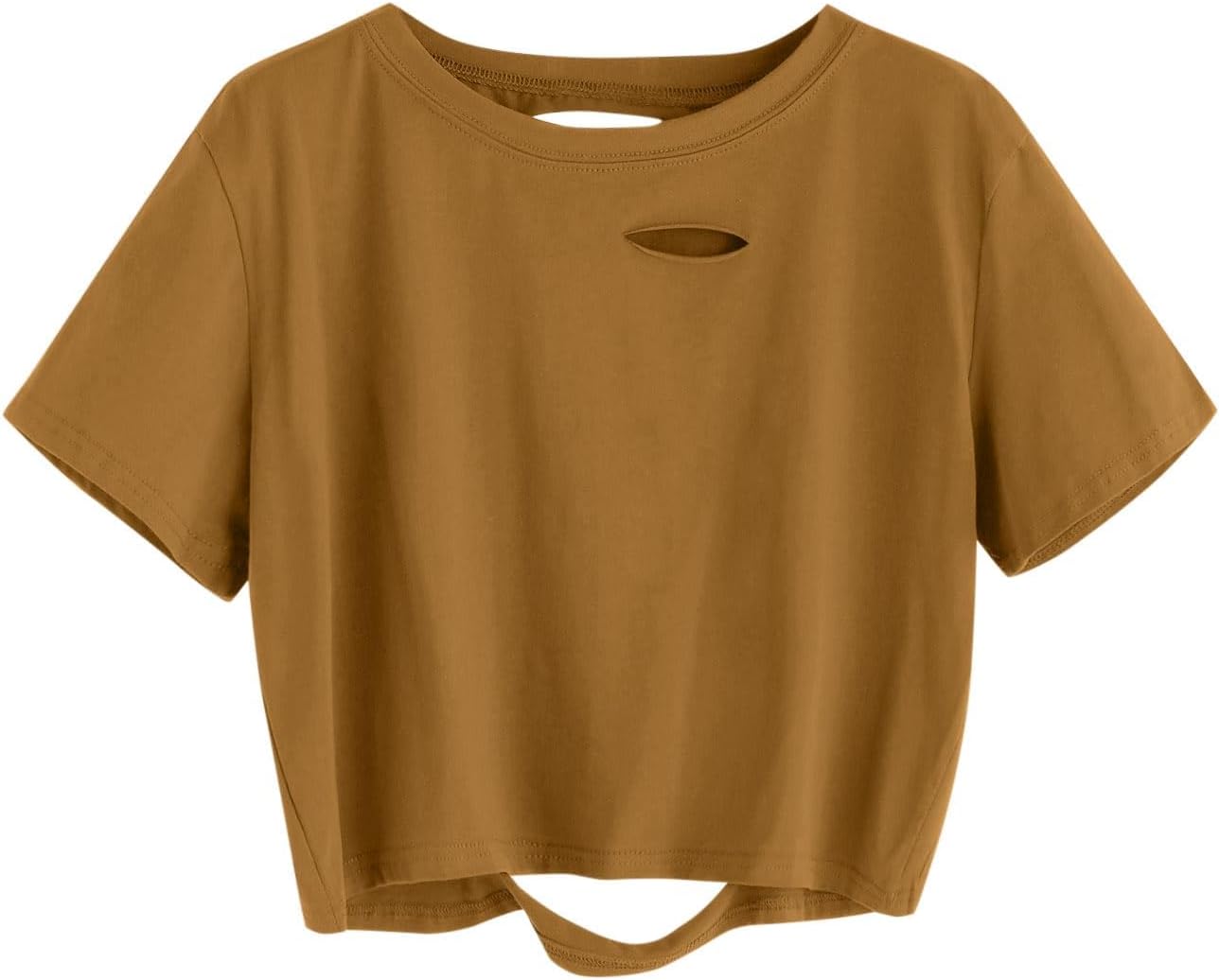 Remidoo Women's Casual Short Sleeve Graphic Print Tie Dye Crop Top T Shirt - Image 38