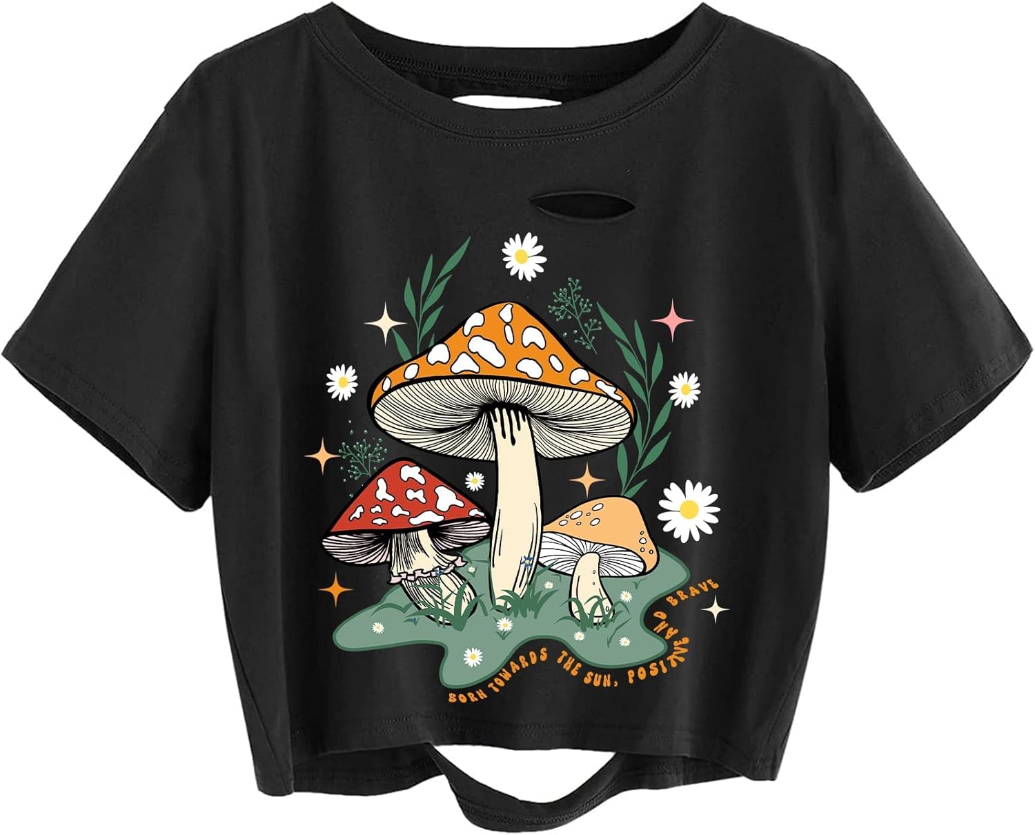 Remidoo Women's Casual Short Sleeve Graphic Print Tie Dye Crop Top T Shirt - Image 11