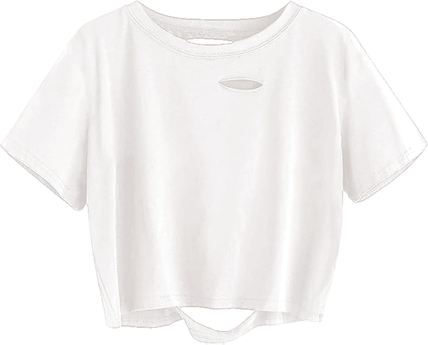 Remidoo Women's Casual Short Sleeve Graphic Print Tie Dye Crop Top T Shirt - Image 40