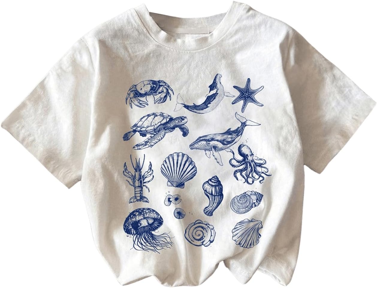 RoseSeek Girl's Graphic Print Tee Shirt Round Neck Short Sleeve T Shirts Summer Cute Trendy Tops - Image 31