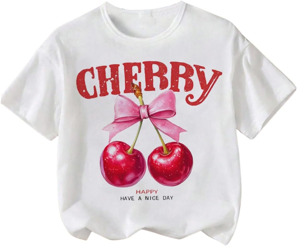 RoseSeek Girl's Graphic Print Tee Shirt Round Neck Short Sleeve T Shirts Summer Cute Trendy Tops - Image 20