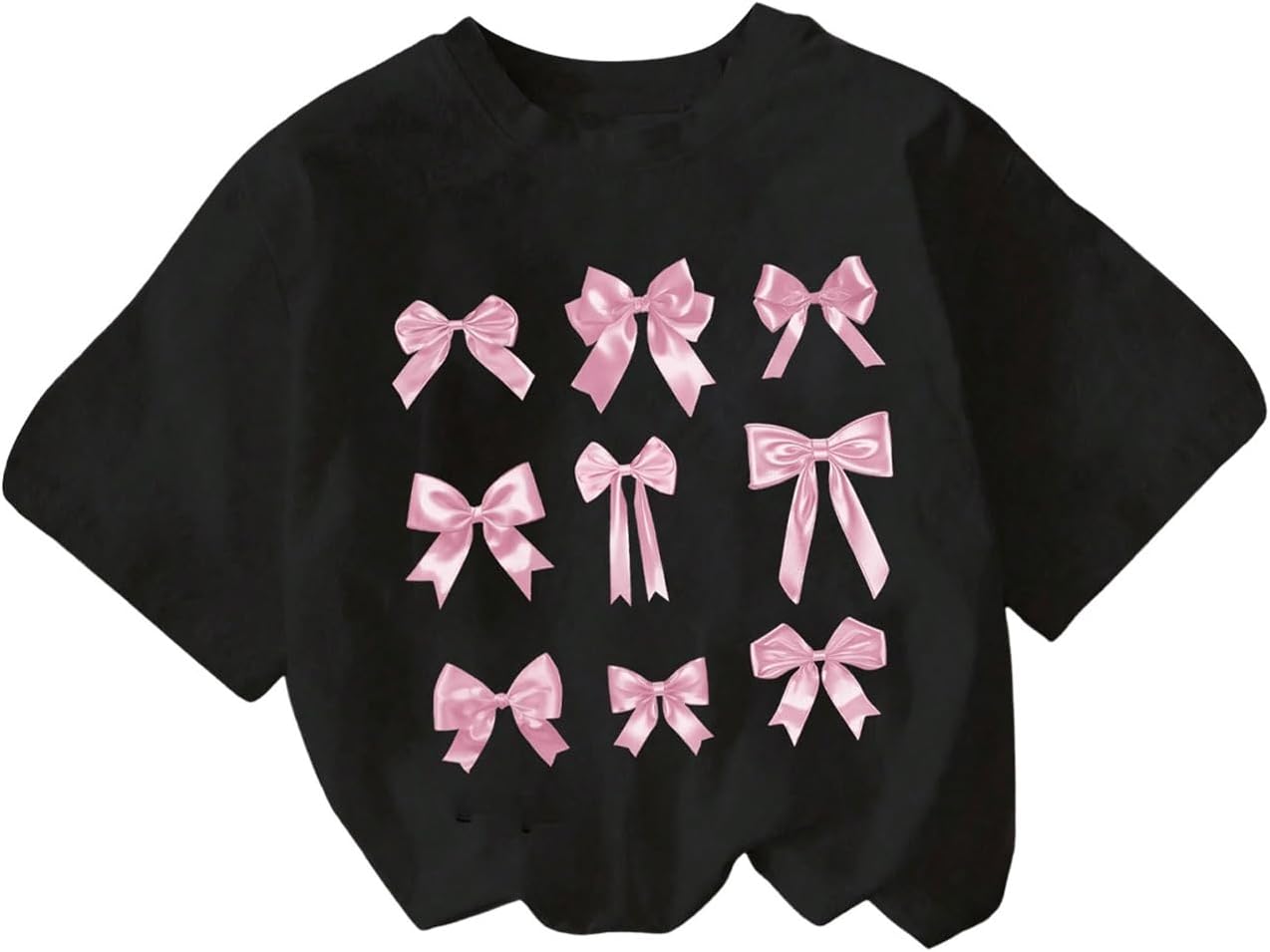 RoseSeek Girl's Graphic Print Tee Shirt Round Neck Short Sleeve T Shirts Summer Cute Trendy Tops - Image 26