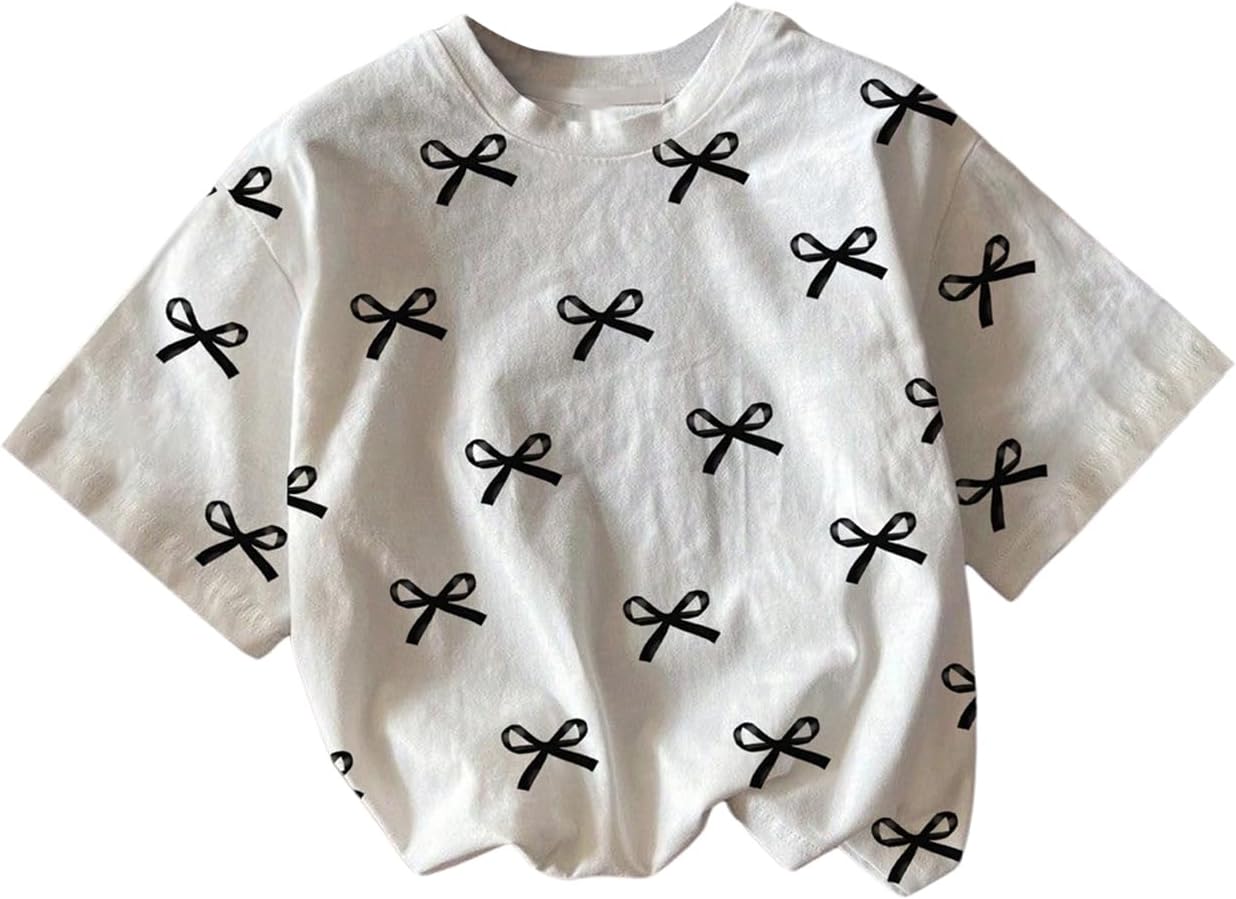 RoseSeek Girl's Graphic Print Tee Shirt Round Neck Short Sleeve T Shirts Summer Cute Trendy Tops - Image 5