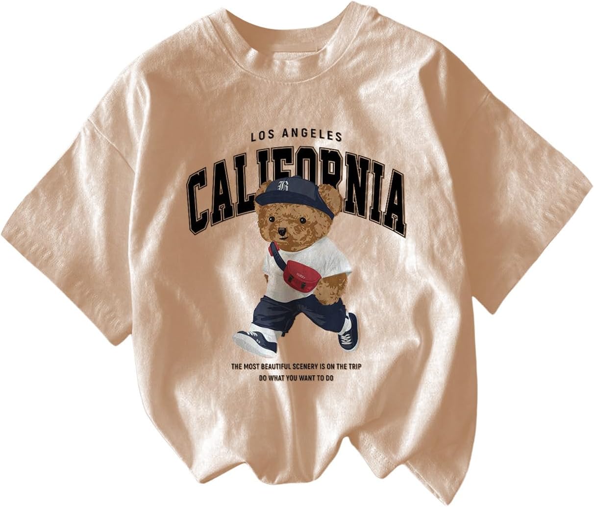 RoseSeek Men's Graphic Letter Print Tees Crewneck Short Sleeve Baggy Drop Shoulder Vintage T Shirts Streetwear - Image 7