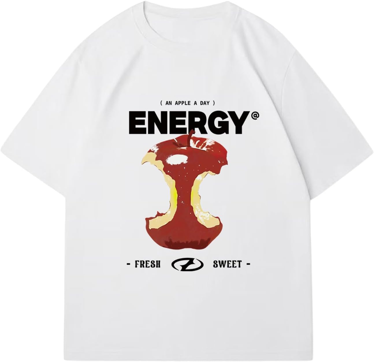 RoseSeek Men's Graphic Letter Print Tees Crewneck Short Sleeve Baggy Drop Shoulder Vintage T Shirts Streetwear - Image 12