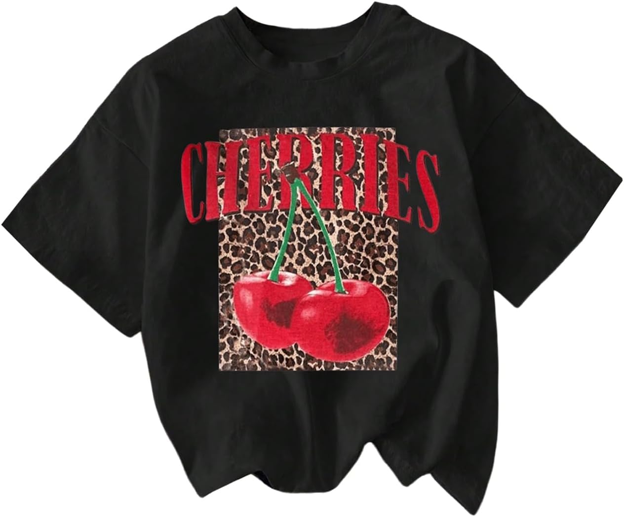 RoseSeek Women's Cherry Bow Graphic Tees Short Sleeve Crew Neck Summer T Shirt Tops for Women Trendy - Image 11