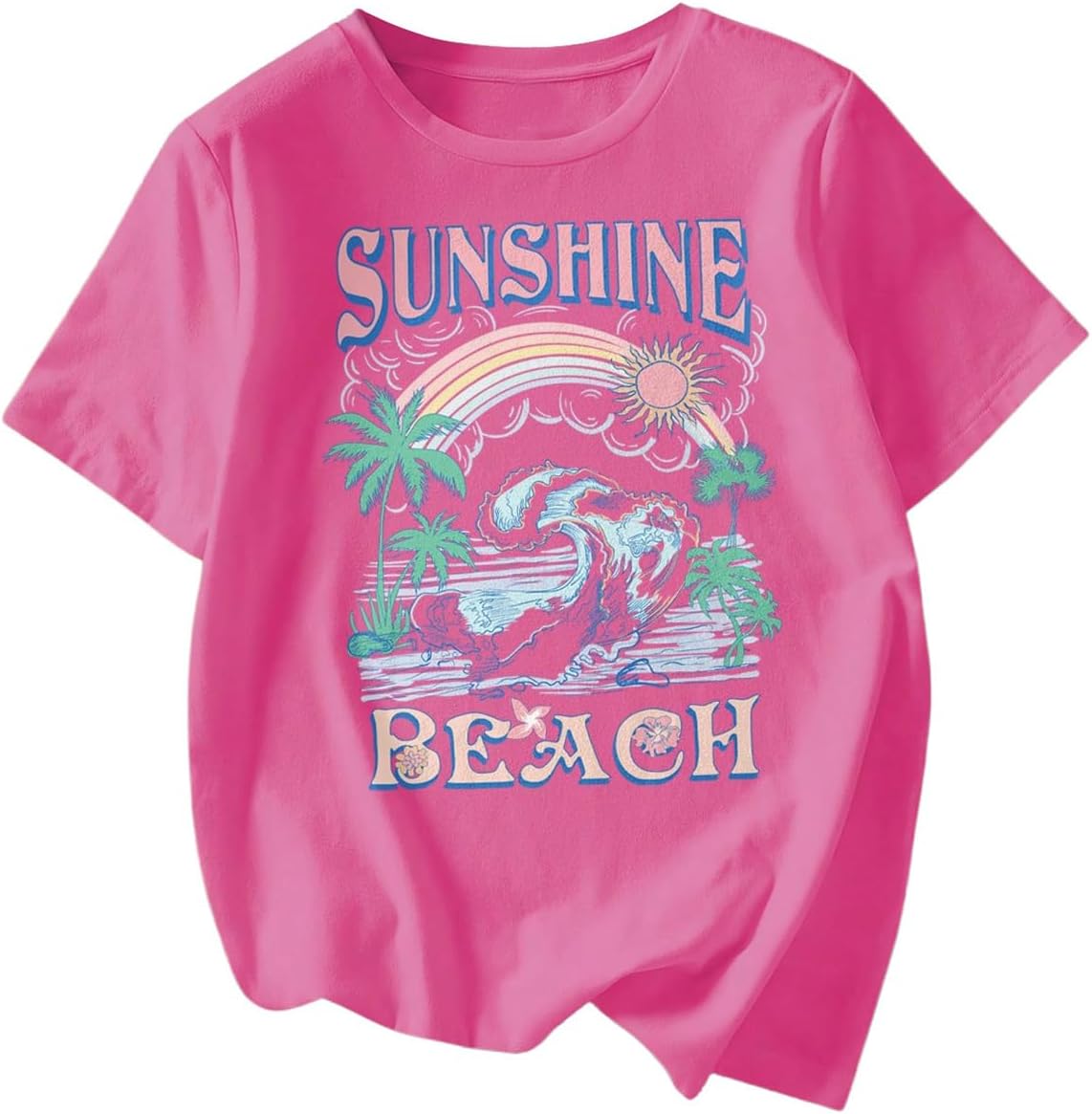 RoseSeek Women's Cherry Bow Graphic Tees Short Sleeve Crew Neck Summer T Shirt Tops for Women Trendy - Image 22