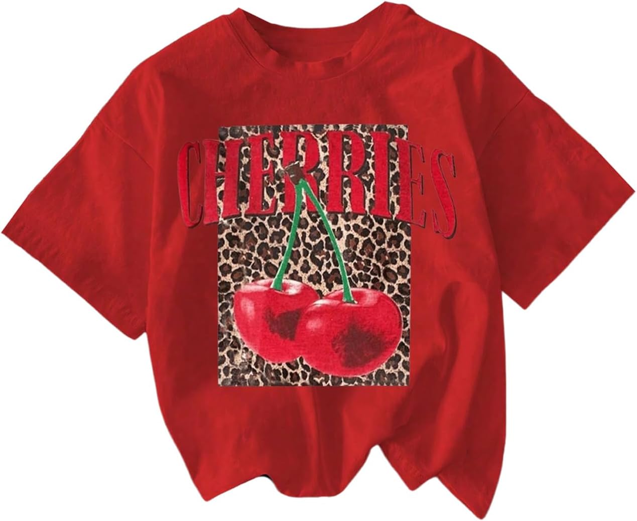 RoseSeek Women's Cherry Bow Graphic Tees Short Sleeve Crew Neck Summer T Shirt Tops for Women Trendy - Image 17