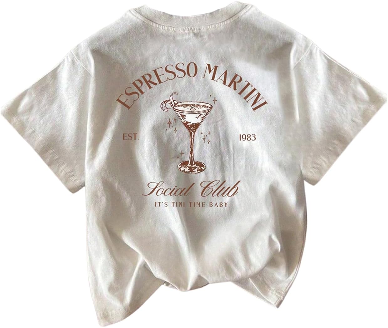 RoseSeek Women's Graphic Letter Tee Crew Neck Drop Shoulder Trendy Summer T Shirt Short Sleeve Vintage Car Print Top - Image 39